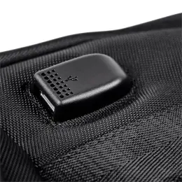 Alex Varga Fitzrovia Laptop Backpack Close Up USB